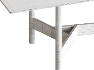 Agos Table - Fiam 3D Model