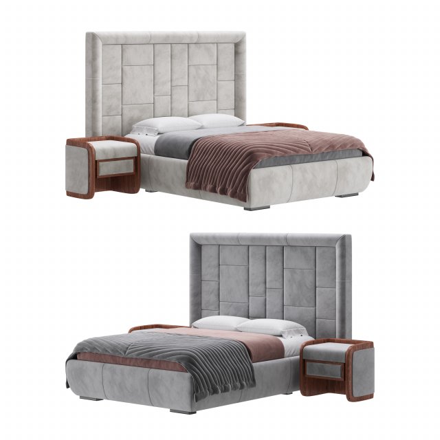 Fly Grace Bed Modèle 3D .c4d .max .obj .3ds .fbx .stl .blend 