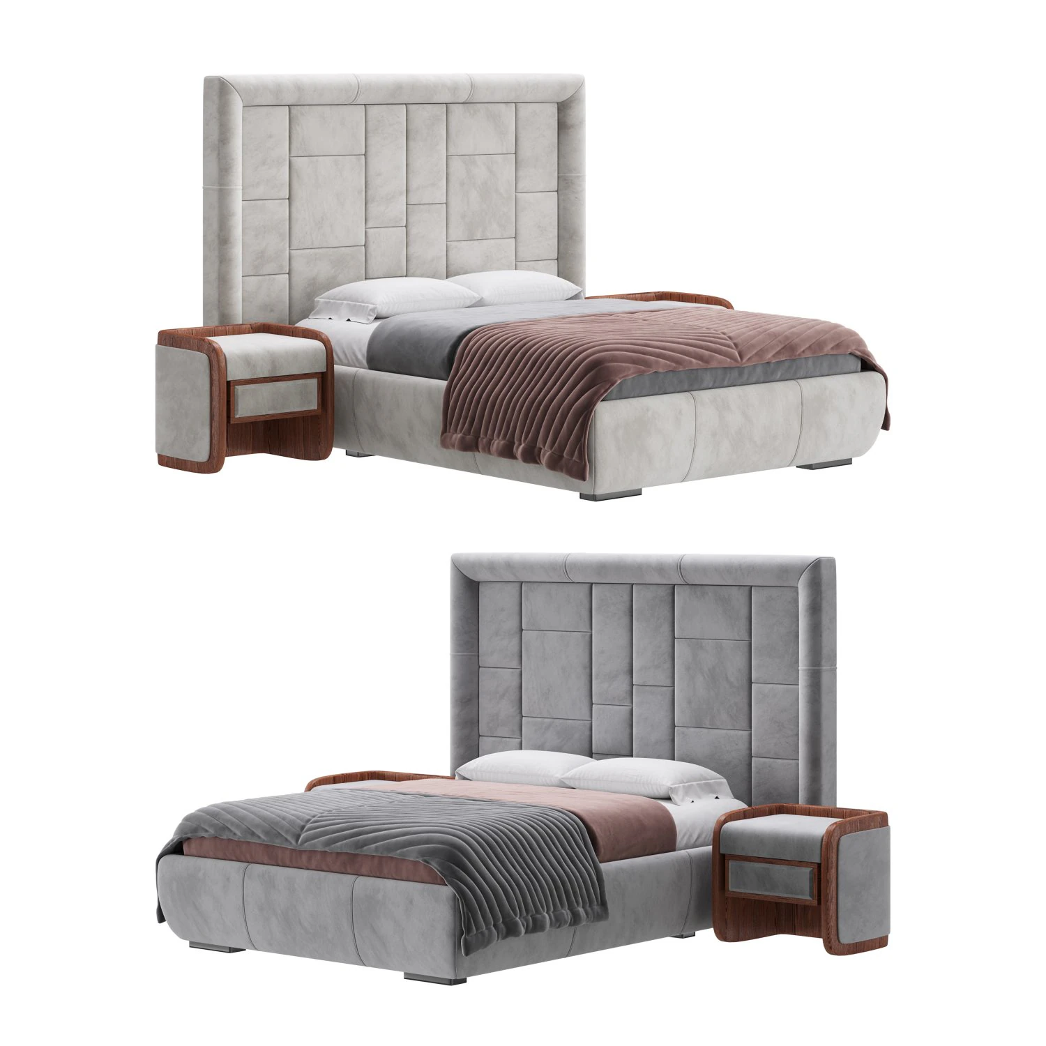 Fly Grace Bed 3D Model .c4d .max .obj .3ds .fbx .stl .blend 