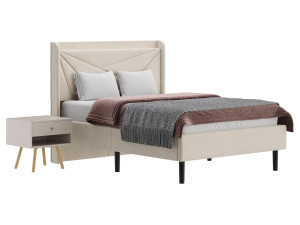 Full Size Bed Frame 3D 模型