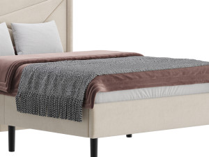 Full Size Bed Frame 3D 模型