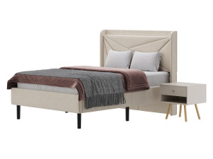 Full Size Bed Frame 3D 模型