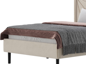 Full Size Bed Frame 3D 模型