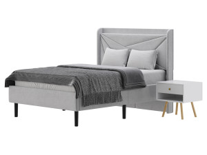 Full Size Bed Frame 3D 模型