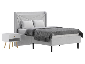 Full Size Bed Frame 3D 模型