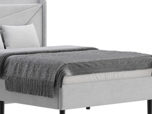 Full Size Bed Frame 3D 模型