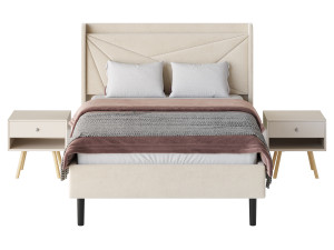 Full Size Bed Frame 3D 模型