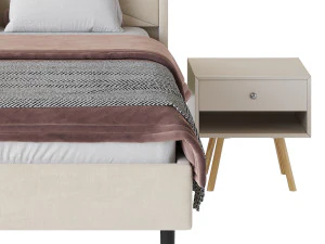 Full Size Bed Frame 3D Model