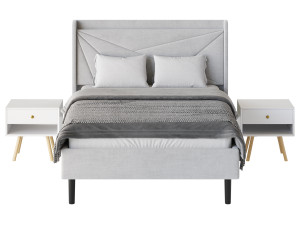 Full Size Bed Frame 3D 模型