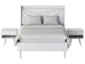 Full Size Bed Frame 3D Model
