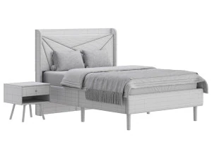Full Size Bed Frame 3D Model