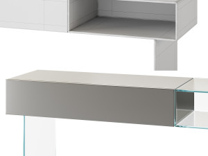 36e8 Glass Console - 1365 - Lago 3D 모델