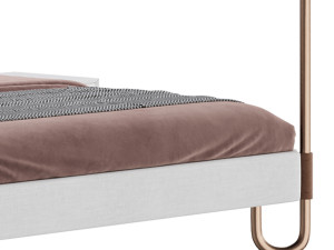 Gracia King Upholstered Canopy bed 3D Model