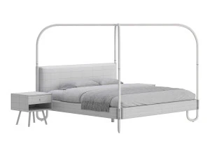 Gracia King Upholstered Canopy bed 3D Model