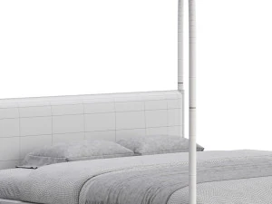 Gracia King Upholstered Canopy bed 3D Model