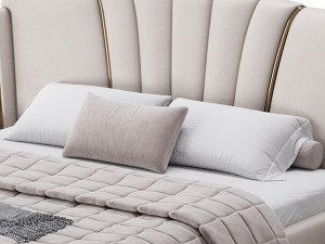Queen Size Bed 3D 모델