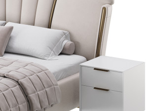 Queen Size Bed 3D 모델