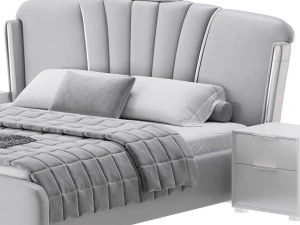 Queen Size Bed 3D Model