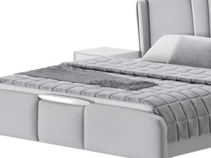 Queen Size Bed 3D 모델