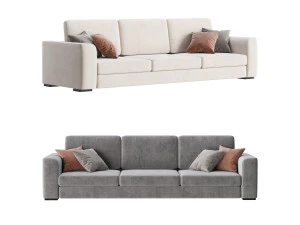 Divano grigio Modello 3D