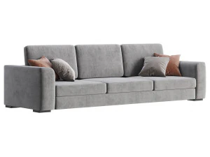 Grey Sofa 3D Model