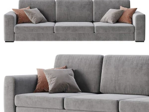 Grey Sofa 3D Model