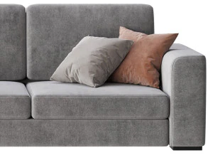 Grey Sofa 3D Model