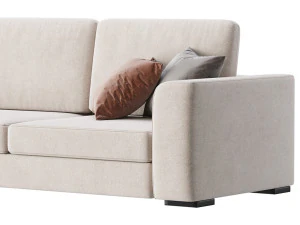 Grey Sofa 3D Model