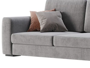 Grey Sofa 3D Model