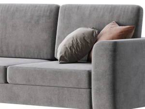 Grey Sofa 3D Model