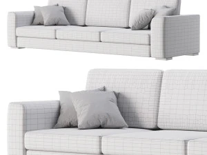 Grey Sofa 3D Model