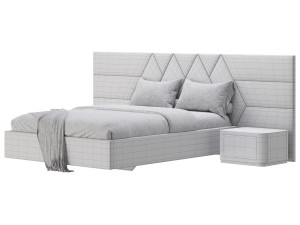 Haga II bed 3D Model