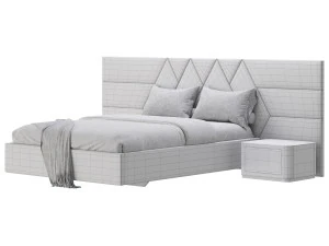 Haga II bed 3D Model