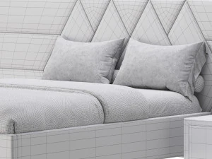 Haga II bed 3D Model