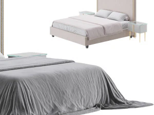 ハミルトン トール ベッド 3Dモデル