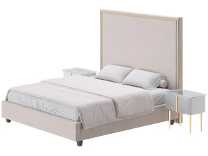 ハミルトン トール ベッド 3Dモデル