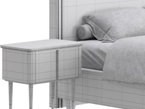 ハミルトン トール ベッド 3Dモデル