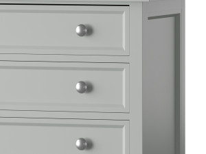 Harbor Grey 5-Drawer Chest 3D Model