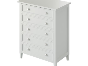 Harbor Grey 5-Drawer Chest 3D Model