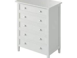 Harbor Grey 5-Drawer Chest 3D Model
