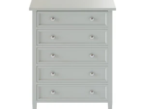 Harbor Grey 5-Drawer Chest 3D Model