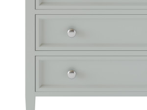 Harbor Grey 5-Drawer Chest 3D Model