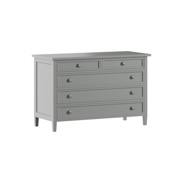 Harbor Grey 5-Drawer Dresser Modelo 3D .c4d .max .obj .3ds .fbx .stl .blend 