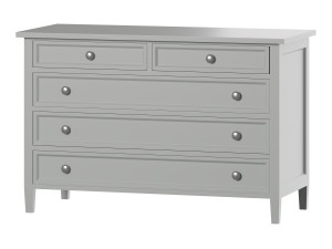 Harbor Grey 5-Drawer Dresser Modelo 3D