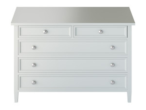 Harbor Grey 5-Drawer Dresser Modelo 3D