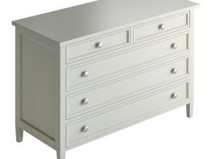 Harbor Grey 5-Drawer Dresser Modelo 3D