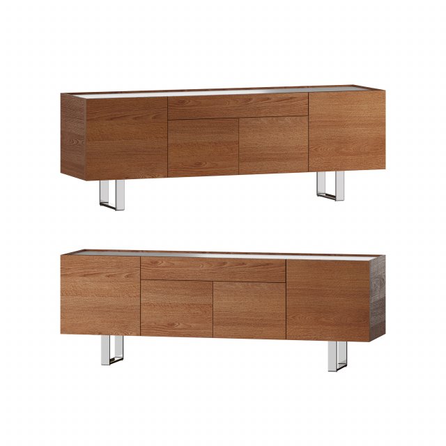 HORIZON SIDEBOARD WALNUT Modello 3D .c4d .max .obj .3ds .fbx .stl .blend 