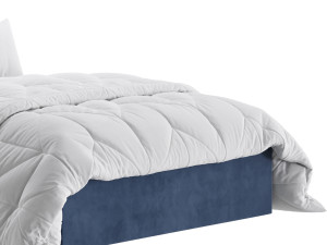 Jay Velvet-Finish Ottoman Bed 3D Model