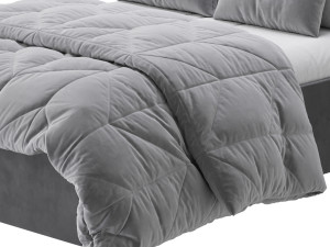 Jay Velvet-Finish Ottoman Bed 3D Model
