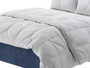 Jay Velvet-Finish Ottoman Bed 3D Model